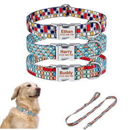 Nylon Small Large Personalized Dog Collar