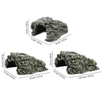 Artificial Flocking Moss Rockery Hiding Cave