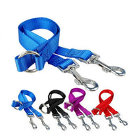 Double Twin Dual Coupler Dog Leash