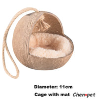 Natural Small Pet Coconut Cages